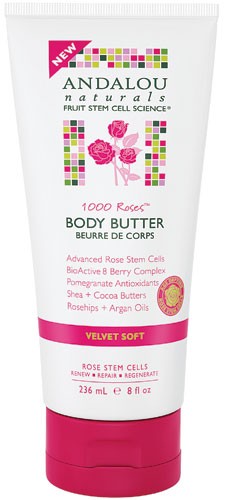 Andalou Naturals - 1000 Roses Body Butter Velvet 8 floz