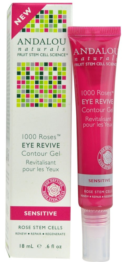 Andalou Naturals - 1000 Roses Eye Revive Contour Gel Sensitive  .6 floz-OUT OF STOCK