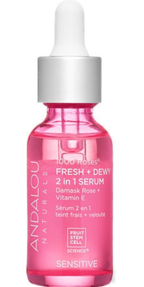 Andalou Naturals - 1000 Roses Fresh + Dewy 2 in 1 Serum 1 ounce