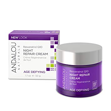 Andalou Naturals - Age Defying Night Repair Cream Resveratrol Q10  1.7 oz