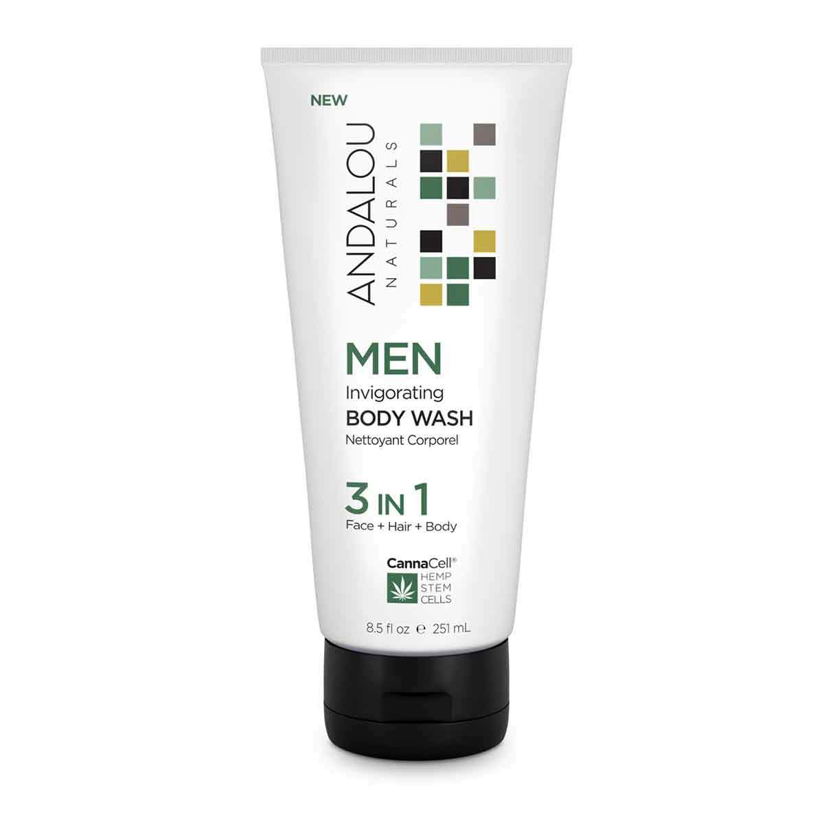 Andalou Naturals - Body Wash Men Invigorating 8.5 floz-OUT OF STOCK