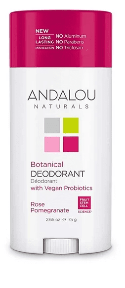 Andalou Naturals - Botanical Deodorant 2.65 oz Rose Pomegrante-UNAVAILABLE