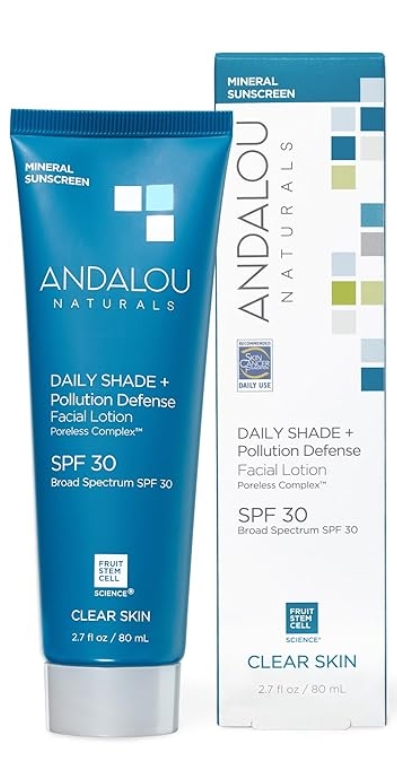 Andalou Naturals - Clear Skin Daily Shade + Pollution Defense SPF 30 2.7 ounce
