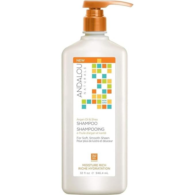 Andalou Naturals - Moisture Rich Shampoo Argan Oil & Shea 32 ounce