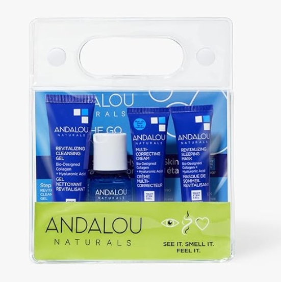 Andalou Naturals - On the Go Essentials Deep HydrationRoutine Kit 4 pc