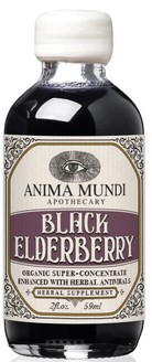 Anima Mundi Apothecary Black Elderberry Syrup Organic Antivirals 2 ounce