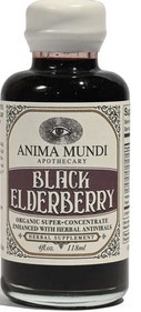 Anima Mundi Apothecary Black Elderberry Syrup Organic Antivirals 4 ounce