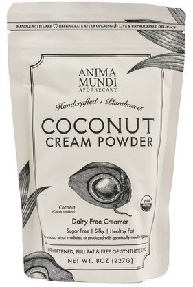 Anima Mundi Apothecary Coconut Cream Dairy Free Creamer 8 ounce