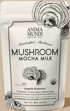Anima Mundi Apothecary Mushroom Mocha Milk Longevity Milk 8 ounce