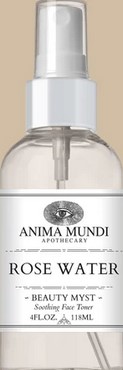 Anima Mundi Apothecary Rose Water Beauty Myst Soothing Face Toner 4 ounce