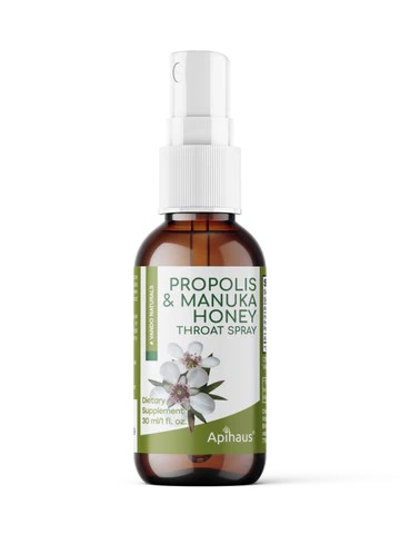 Apihaus Manuka & Propolis Throat Spray Alcohol Free 1oz