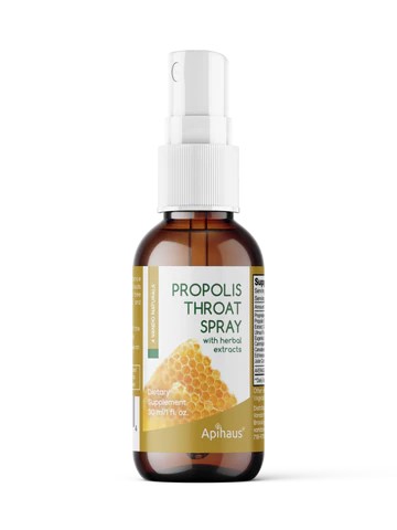 Apihaus Propolis Throat Spray W/ Herbs 1oz
