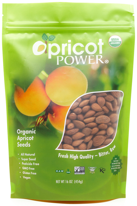 Apricot Power Organic Bitter Apricot Seeds 16 oz