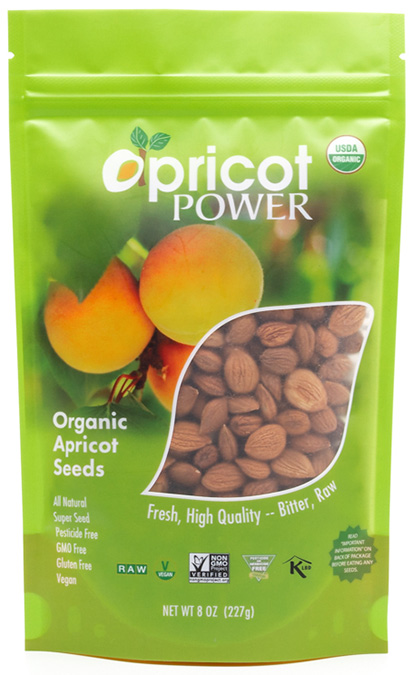 Apricot Power Organic Bitter Apricot Seeds 8 oz