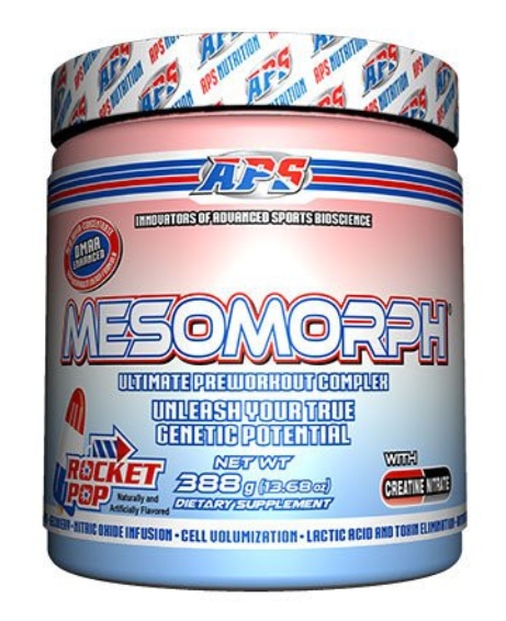 APS Mesomorph Pre Workout Rocket Pop Flavor 25 Servings