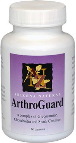 Arizona Naturals Arthroguard Glucosamine 500Mg Chondroitin 400Mg/Shark Cartilage 200Mg 60 Caps