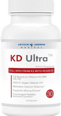 Arthur Andrew Medical KD Ultra Vitamin K1, K2 & D3 30 cap