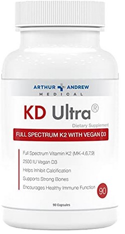 Arthur Andrew Medical KD Ultra Vitamin K1, K2 & D3 90 cap