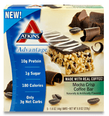 Atkins - Advantage Bar Coffee Moch 5 PK- temp unavailable