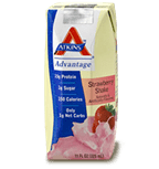 Atkins - Advantage Shake Strawberry 11 oz./ 24 case New Look