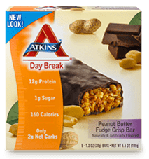 Atkins - Day Break Bar Peanut Butter Fudge Crisp 5 PK-OUT OF STOCK