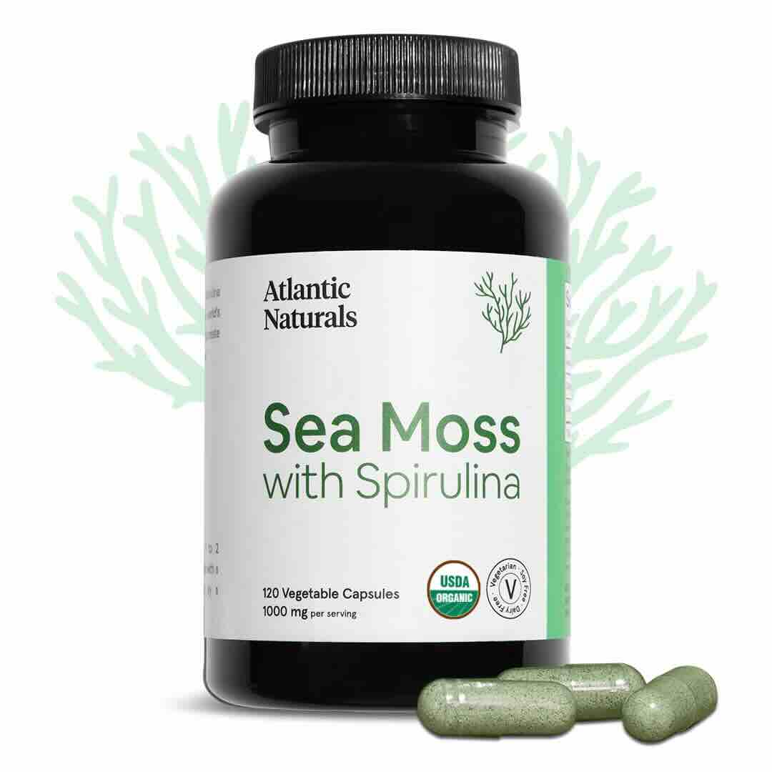 Atlantic Naturals Sea Moss Spirulina 120 Vcaps