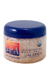 Aubrey Natural Spa Sea Wonders Invigorating Bath Salts 12 oz jar