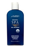 Aubrey Natural Spa Sea Wonders Unscented Massage Lotion 4 oz-UNAVAILABLE