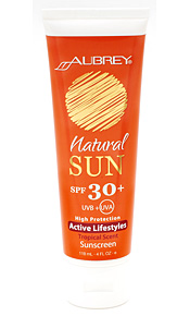 Aubrey Natural Sun SPF 30+ Active Lifestyles Tropical Scent 4 oz-OUT OF STOCK