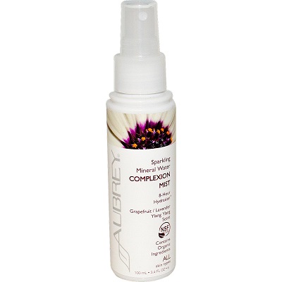 Aubrey Organics Sparkling Mineral Water Complexion Mist Grapefruit/Lavender Ylang Ylang Scent, 3.4 fl oz (100 ml)-UNAVAILABLE