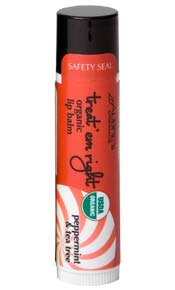 Aubrey Treat 'em Right Lip Balm - Peppermint & Tea Tree (USDA) 24 ct