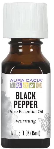 Aura Cacia Black Pepper Essential Oil 0.5 OZ