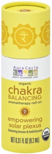 Aura Cacia Chakra Balancing Aromatherapy Roll On Empowering Solar Plexus 0.31 oz-UNAVAILABLE