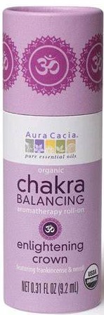 Aura Cacia Chakra Balancing Aromatherapy Roll On Enlightening Crown 0.31 oz-UNAVAILABLE