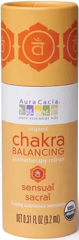 Aura Cacia Chakra Balancing Aromatherapy Roll On Sensual Sacral 0.31 oz-UNAVAILABLE