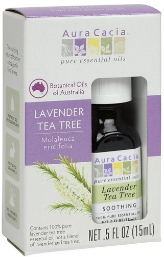 Aura Cacia Essential Oil 100% Pure Lavender Tea Tree 0.5oz
