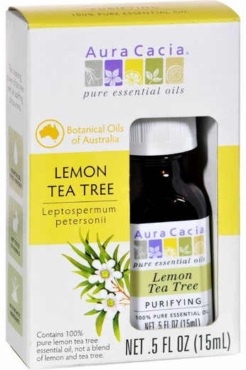 Aura Cacia Essential Oil 100% Pure Lemon Tea Tree 0.5oz