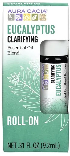 Aura Cacia Eucalyptus Roll On Oil 0.31 oz