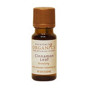 Aura Cacia Organics Essential Oil Cinnamon Leaf .33 oz