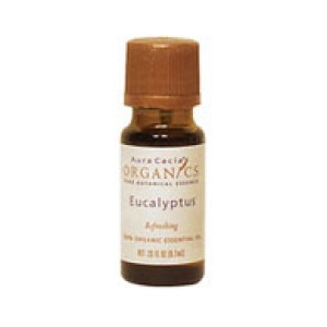 Aura Cacia Organics Essential Oil Eucalyptus .33 oz