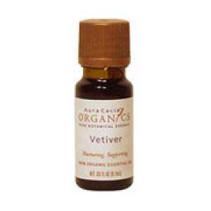 Aura Cacia Organics Essential Oil Vetiver .25 oz