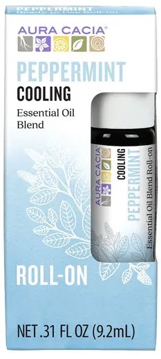Aura Cacia Peppermint Roll On Oil 0.31 FZ