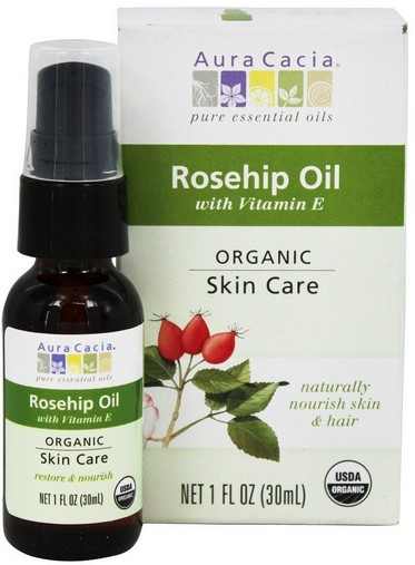 Aura Cacia Rosehip Oil Certified Organic 1oz