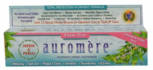 Auromere - Ayurvedic Toothpaste Non-Foaming SLS Free 4.16 oz