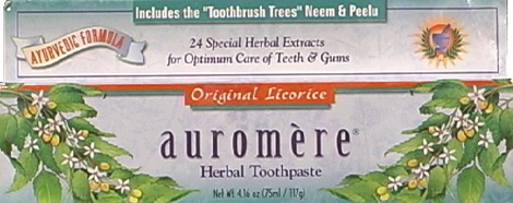 Auromere - Toothpaste Herbal(Licorice) 4.16 oz