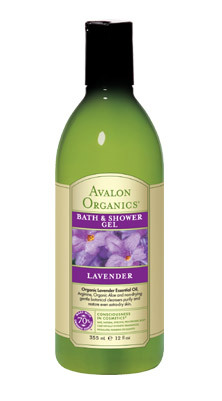 Avalon Bath & Shower Gel Organic Lavender 12 oz