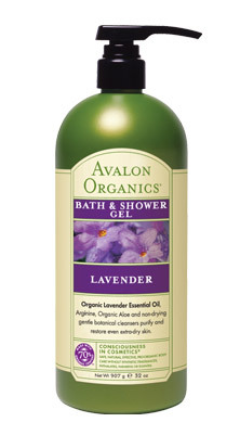 Avalon Bath & Shower Gel Organic Lavender Value Size 32 oz