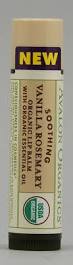 Avalon Soothing Organic Lip Balm Vanilla Rosemary 0.15 oz-TEMP OUT OF STOCK