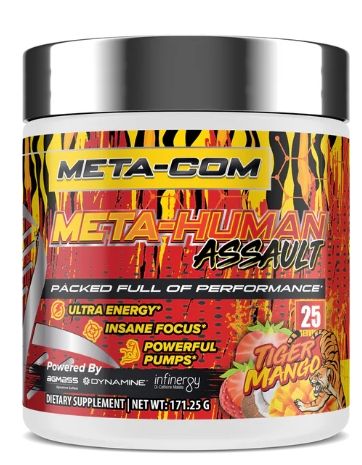 META-COM META HUMAN ASSAULT PRE-WORKOUT 25 Servings