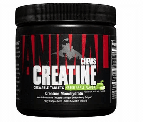 Universal Animal Creatine Monohydrate Chews Sour Apple Flavor 120 chews